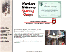 Tablet Screenshot of northernhideawaysportingcamps.com